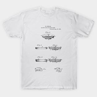 Gas Trap Cover for Wash Basins Vintage Patent Hand Drawing T-Shirt